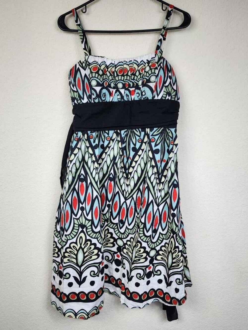 Size 8 Multicolor Paisley Dress